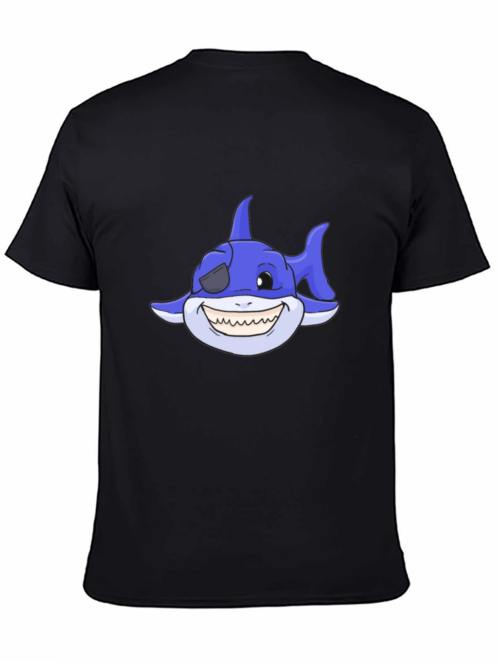 Cartoon Shark T-Shirt - Pirate Shark Tee