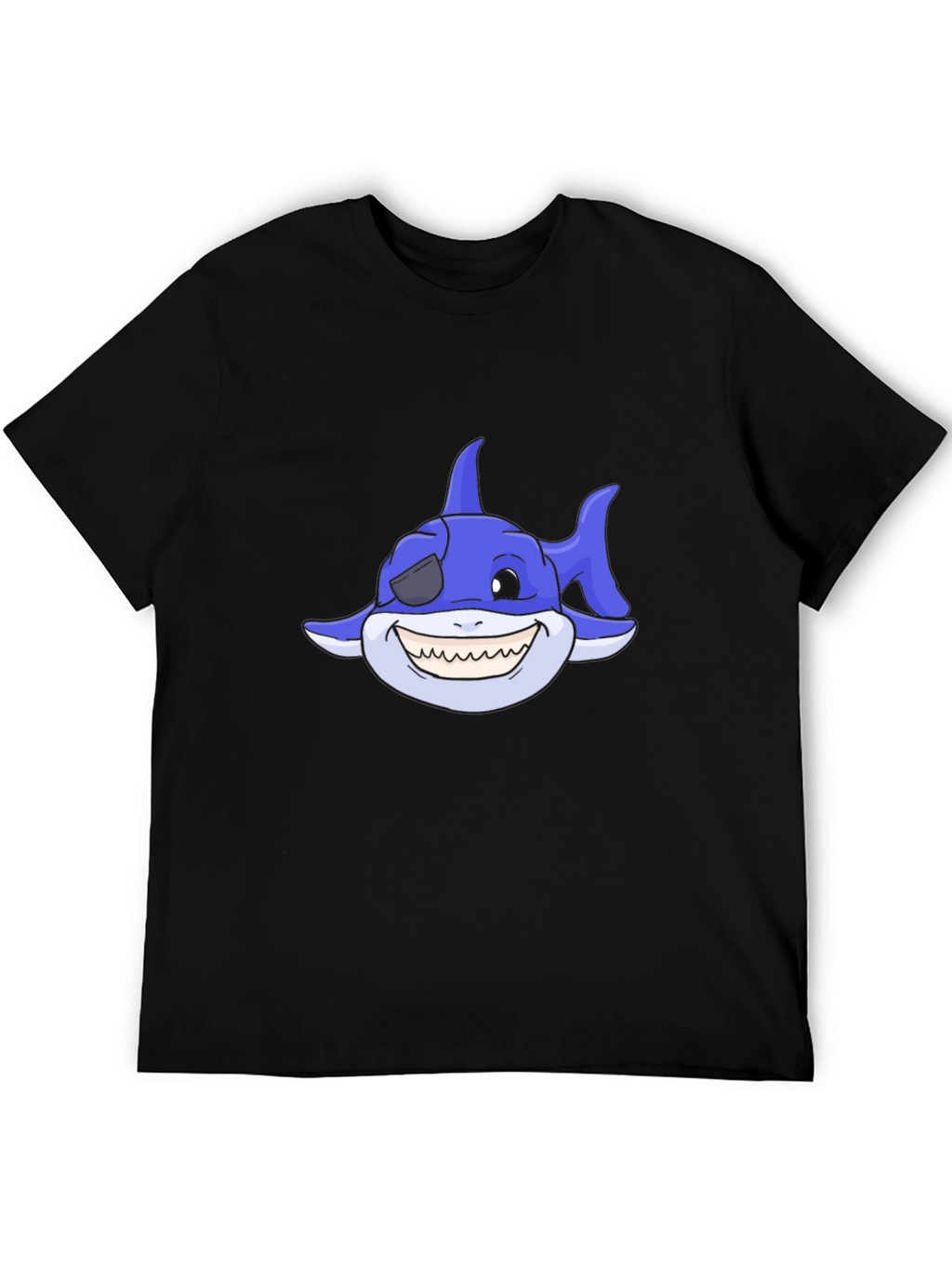 Cartoon Shark T-Shirt - Pirate Shark Tee