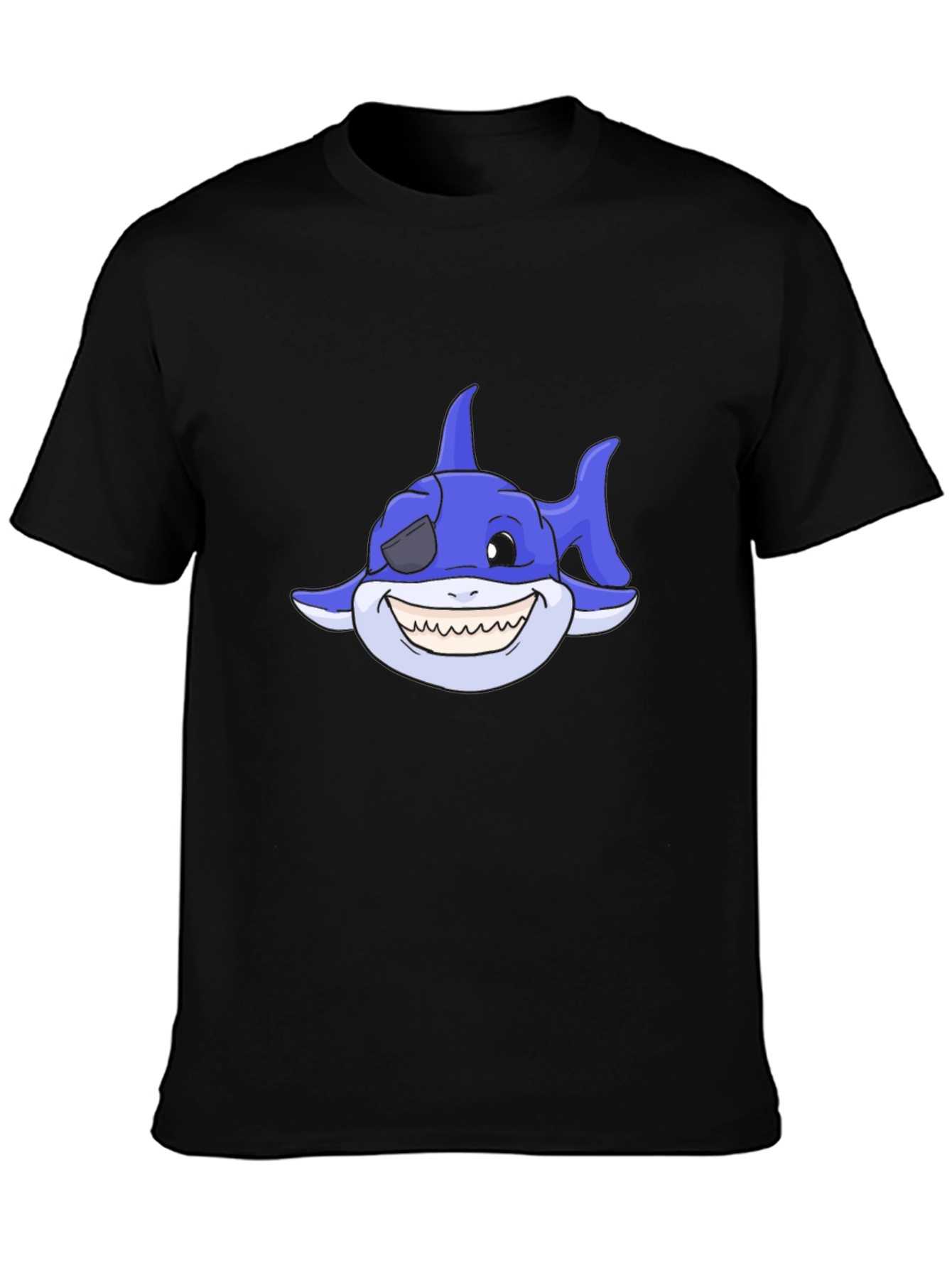 Cartoon Shark T-Shirt - Pirate Shark Tee