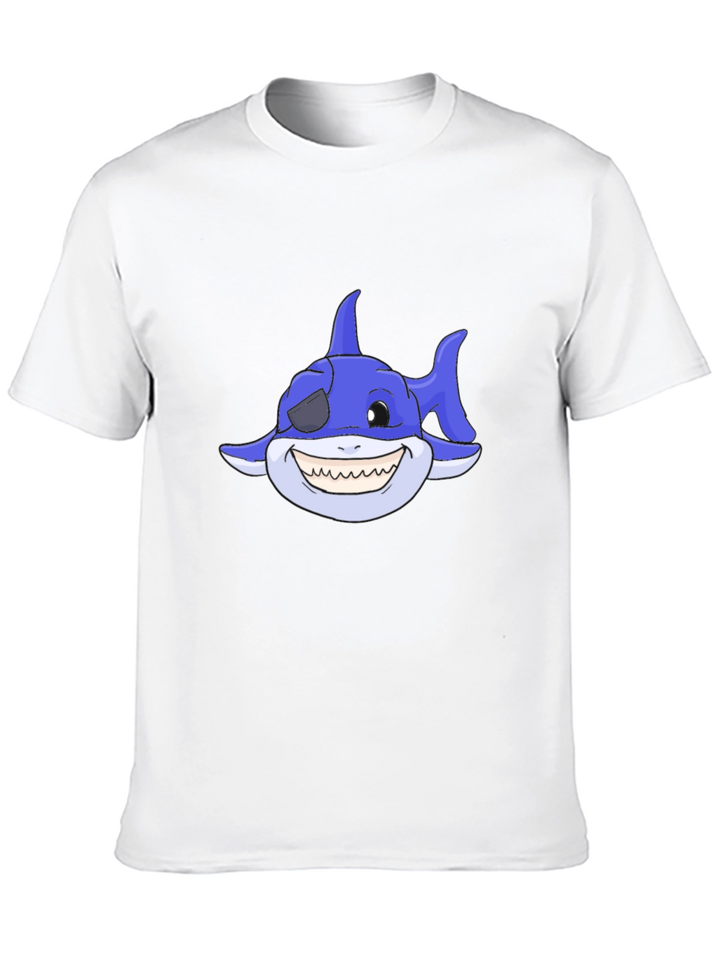 Cartoon Shark T-Shirt - Pirate Shark Tee