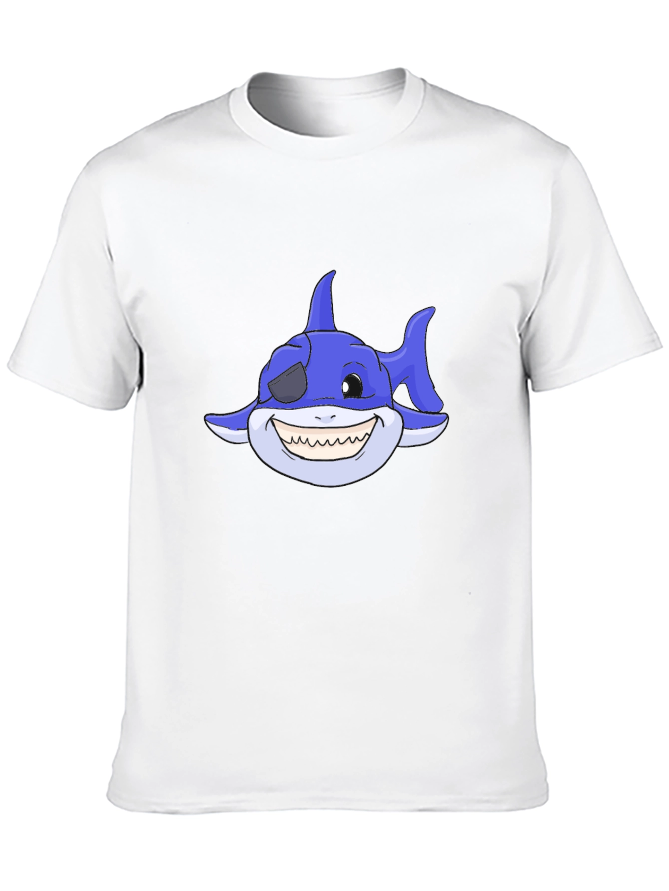 Cartoon Shark T-Shirt - Pirate Shark Tee