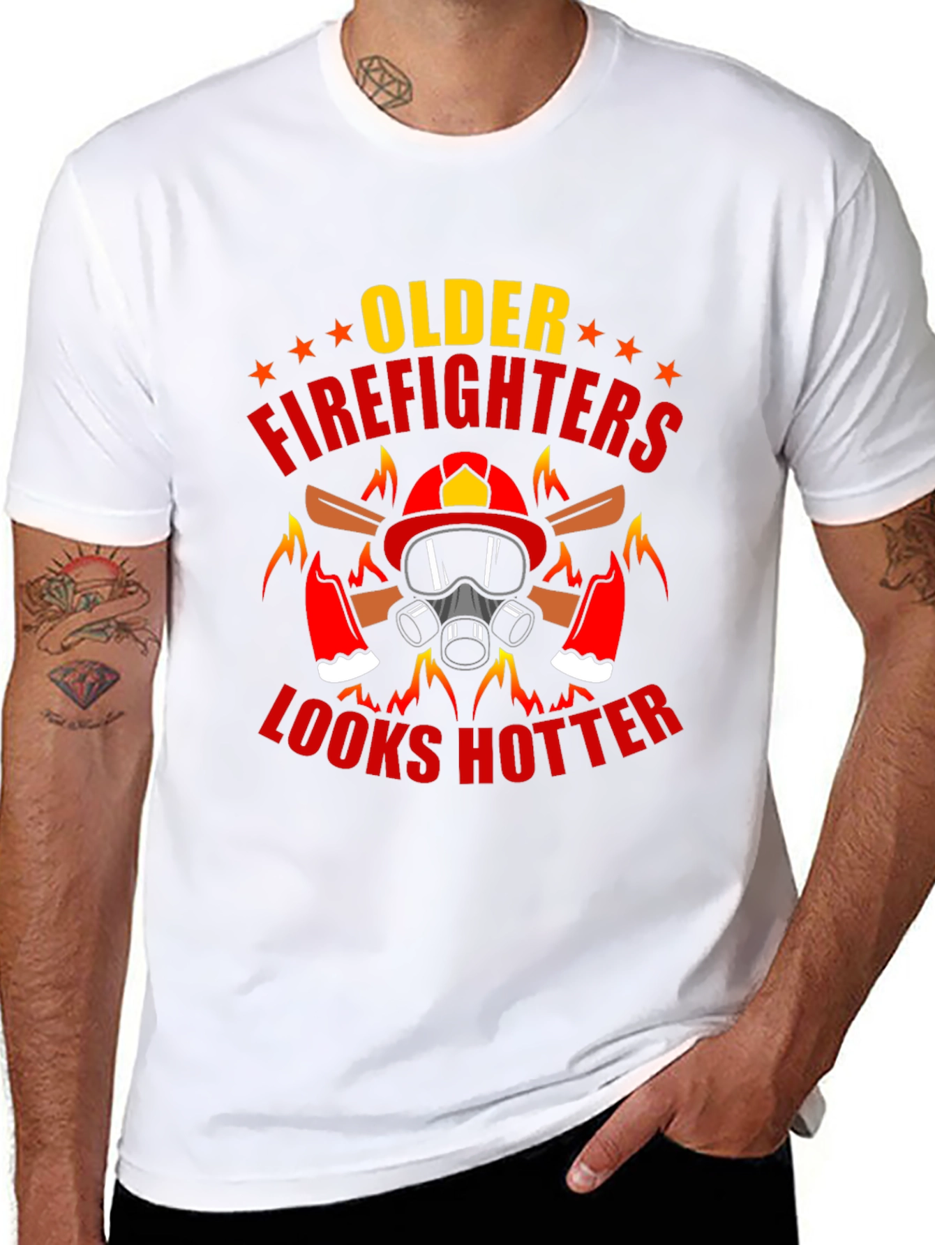 Older Firefighters Look Hotter T-Shirt