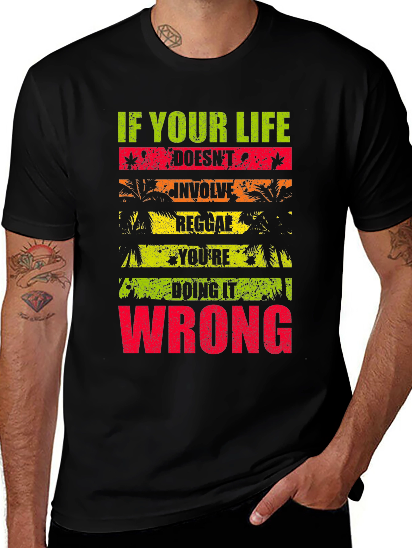 Reggae Life T-Shirt - If Your Life Doesnt Involve Reggae
