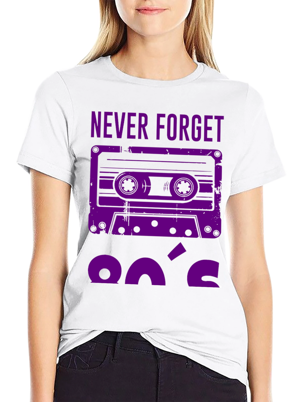 Never Forget 90s Cassette Tape Graphic T-Shirt