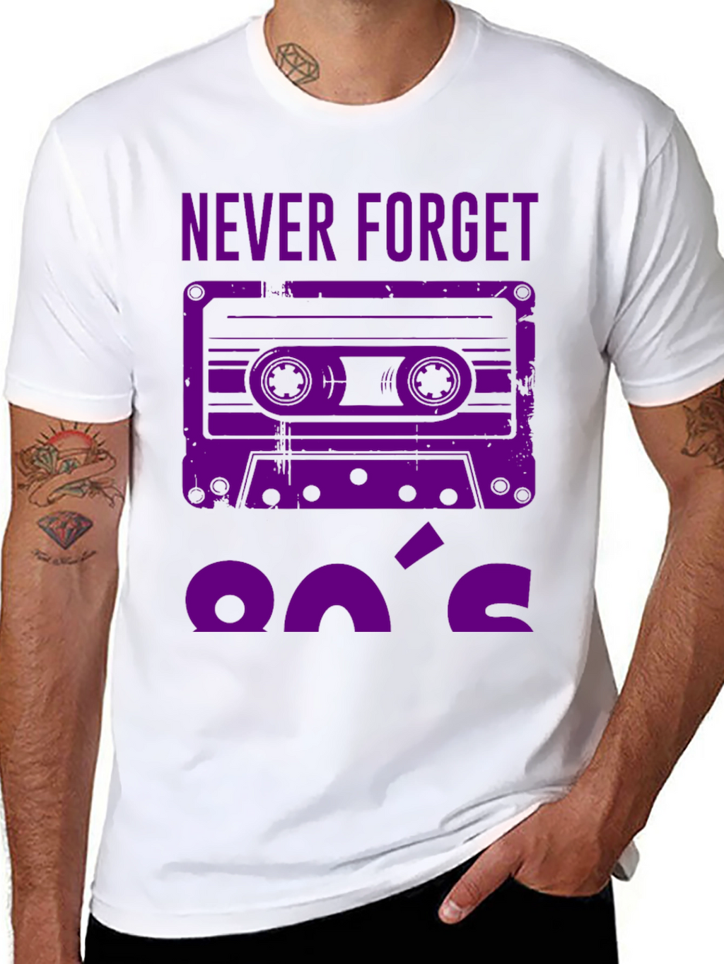 Never Forget 90s Cassette Tape Graphic T-Shirt