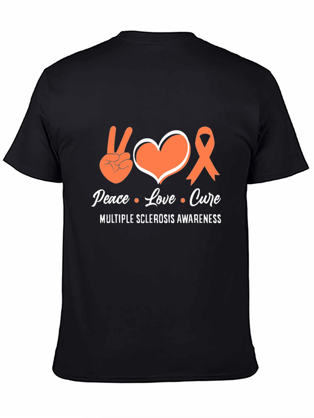 Peace Love Cure MS Awareness T-Shirt