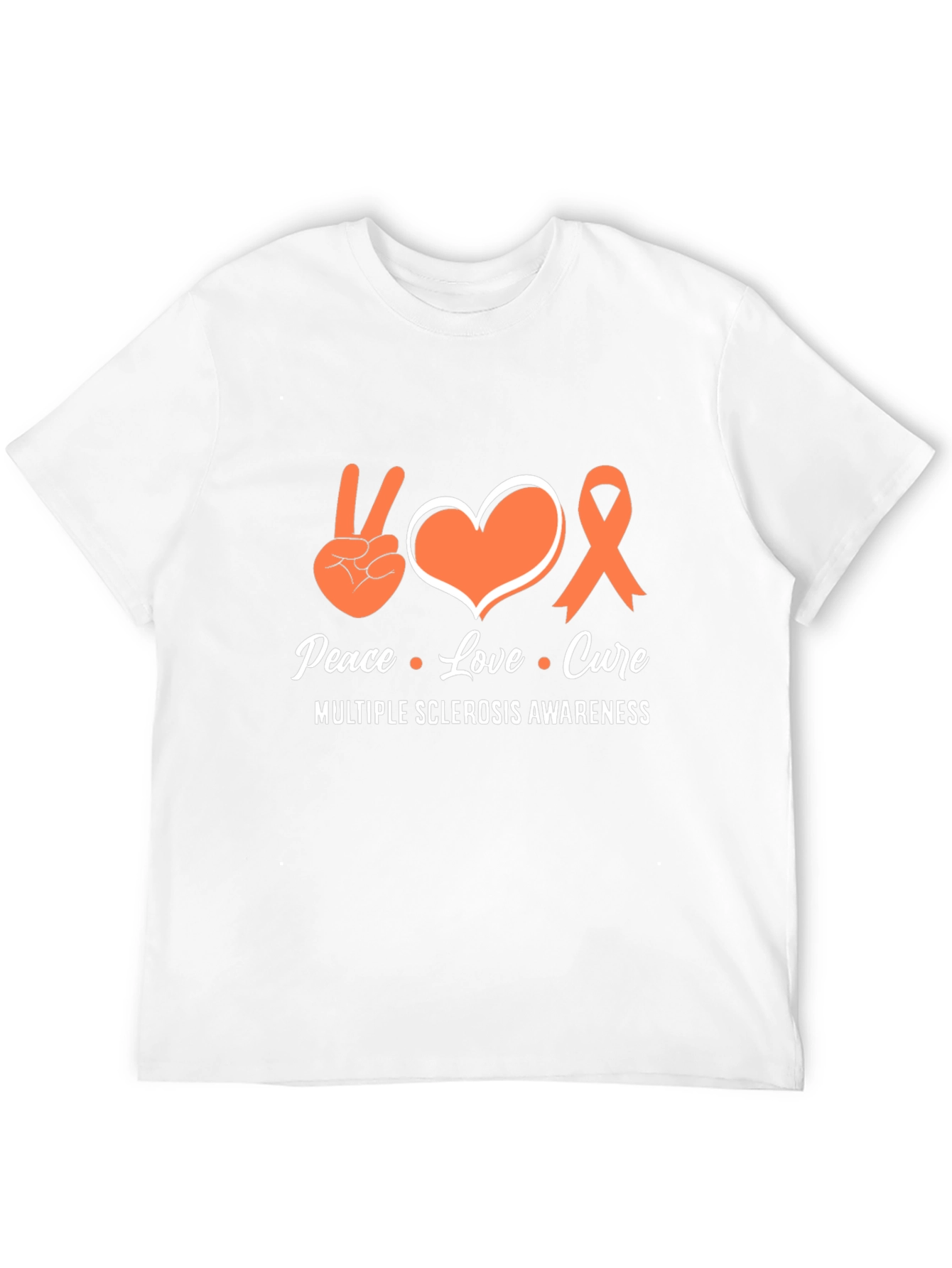 Peace Love Cure MS Awareness T-Shirt