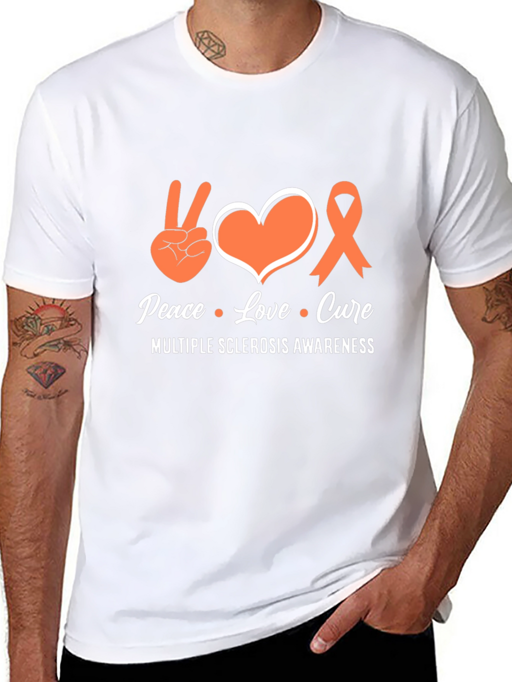 Peace Love Cure MS Awareness T-Shirt