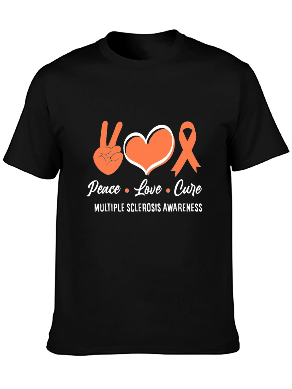 Peace Love Cure MS Awareness T-Shirt