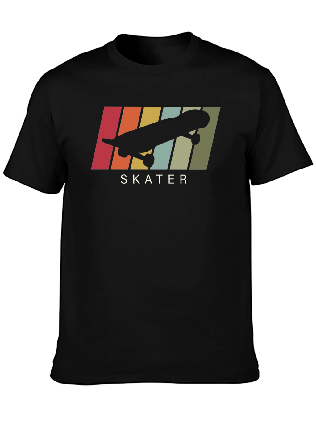 Retro Skater Graphic Tee - Cool Skateboard Design