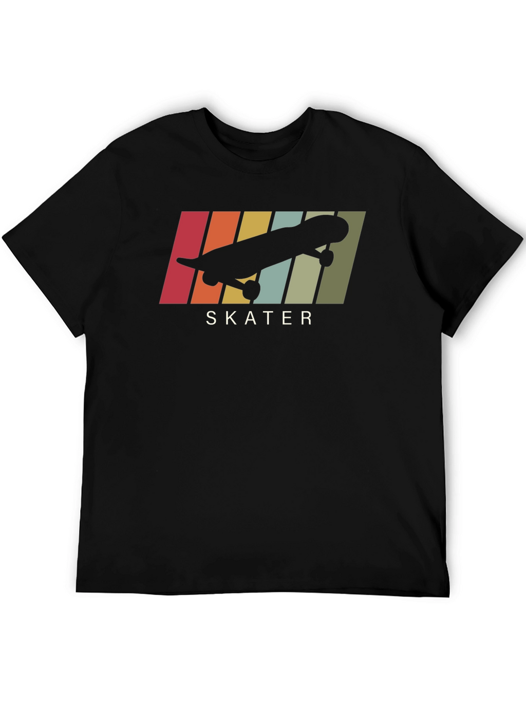 Retro Skater Graphic Tee - Cool Skateboard Design