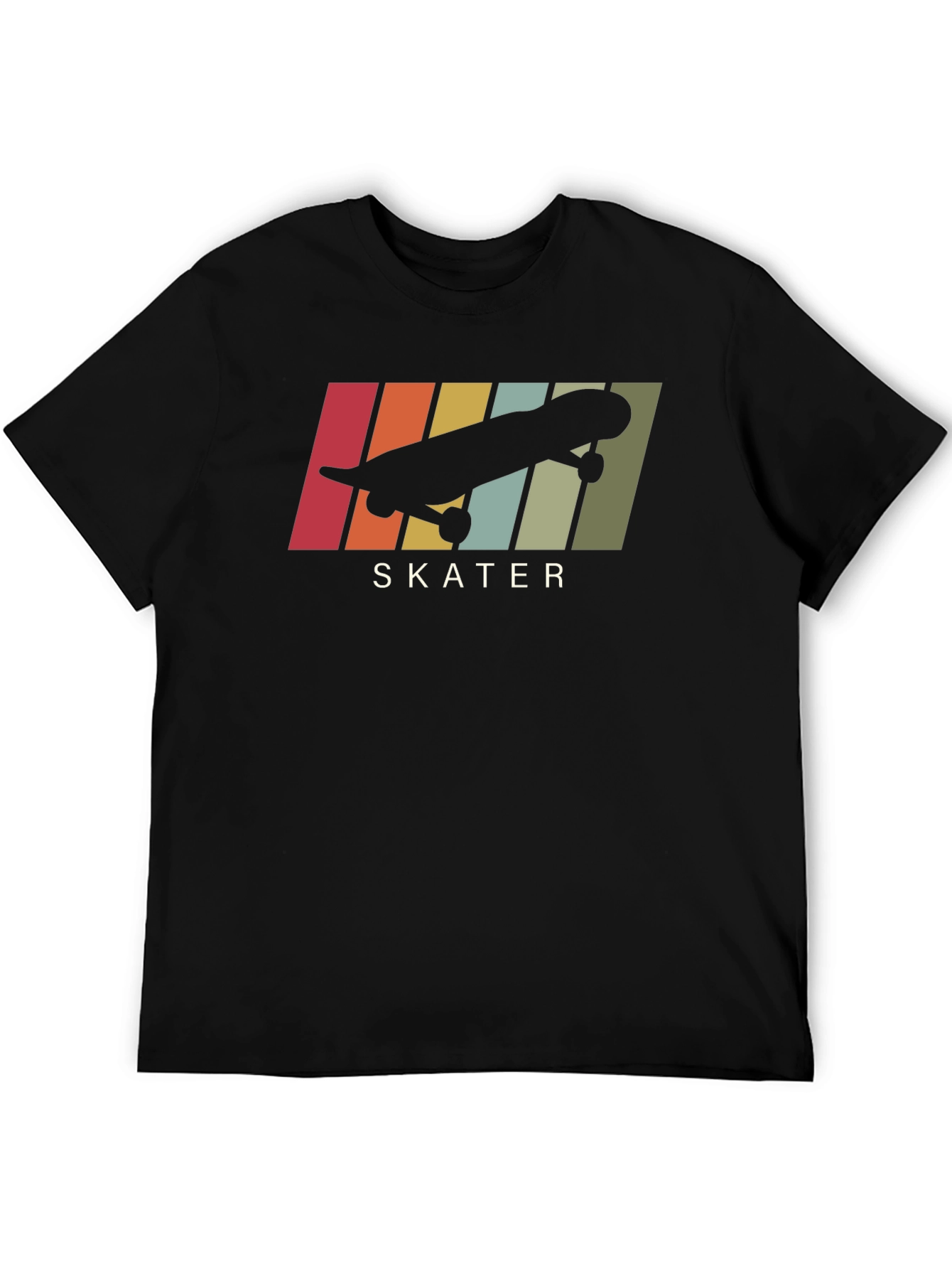 Retro Skater Graphic Tee - Cool Skateboard Design