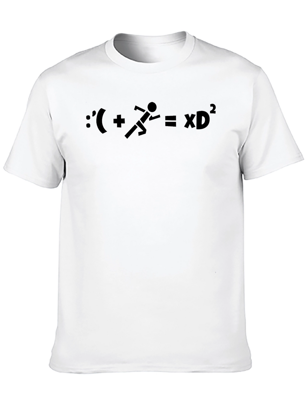 Funny Math Equation Graphic T-Shirt - Black