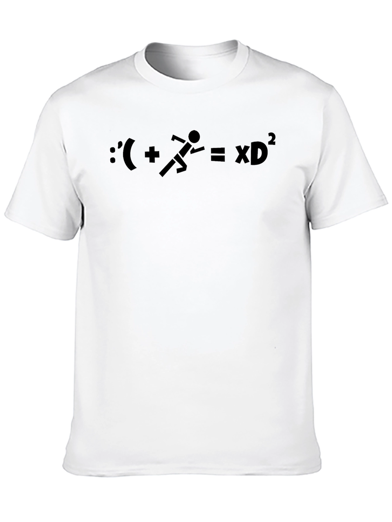 Funny Math Equation Graphic T-Shirt - Black
