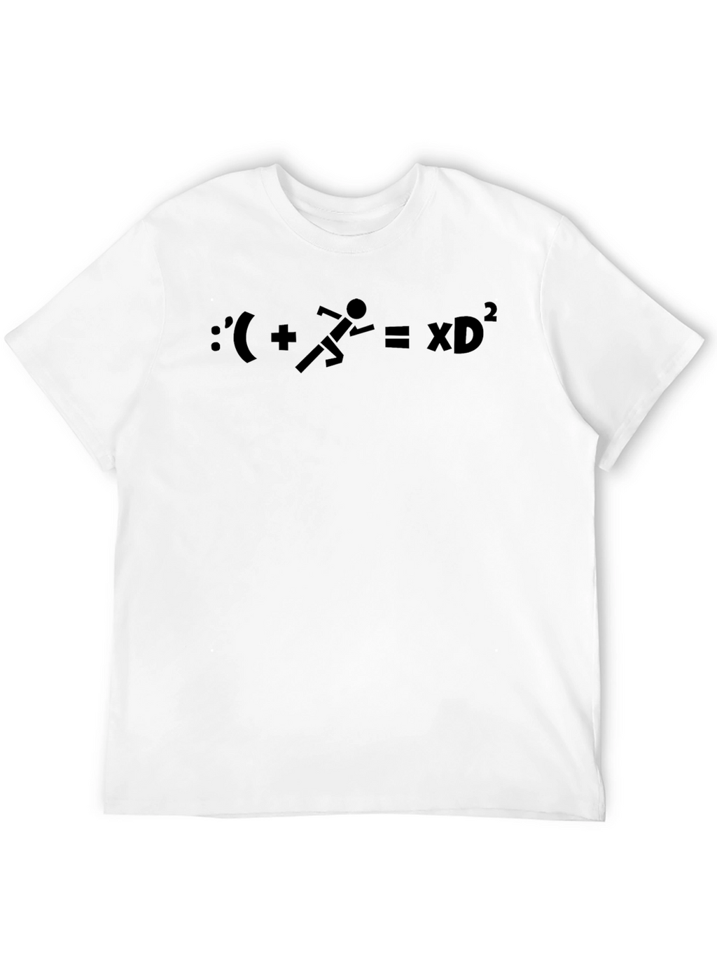 Funny Math Equation Graphic T-Shirt - Black