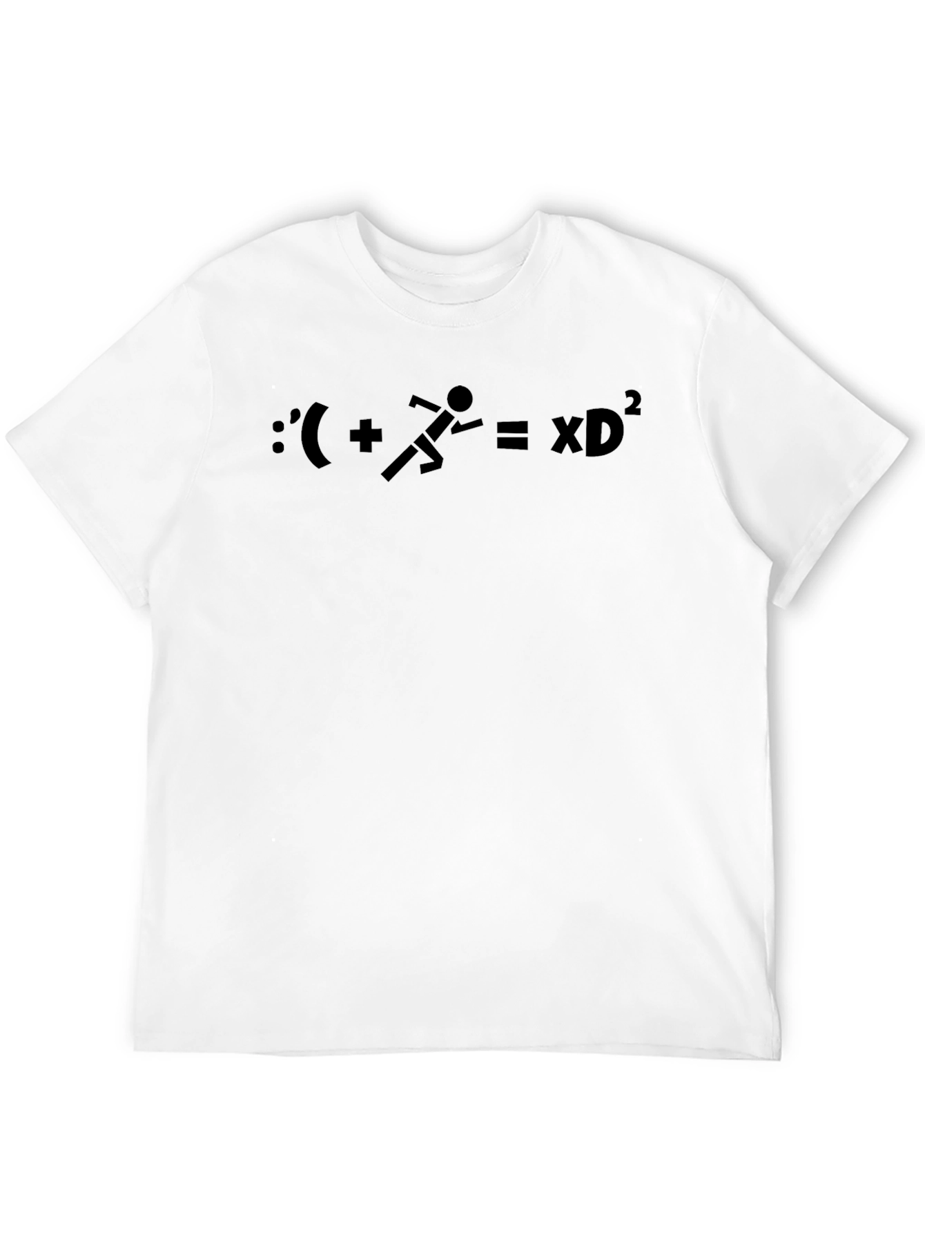 Funny Math Equation Graphic T-Shirt - Black