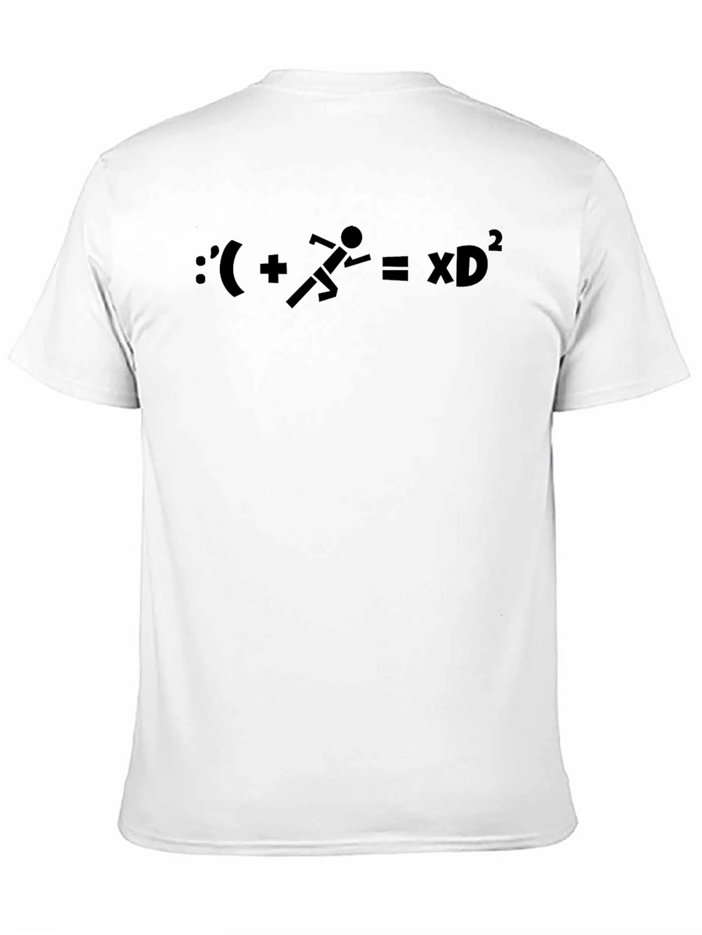 Funny Math Equation Graphic T-Shirt - Black