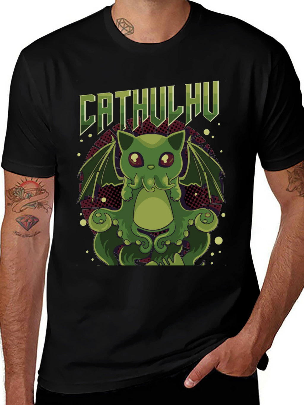 Cathulhu Cat T-Shirt - Geeky Graphic Tee