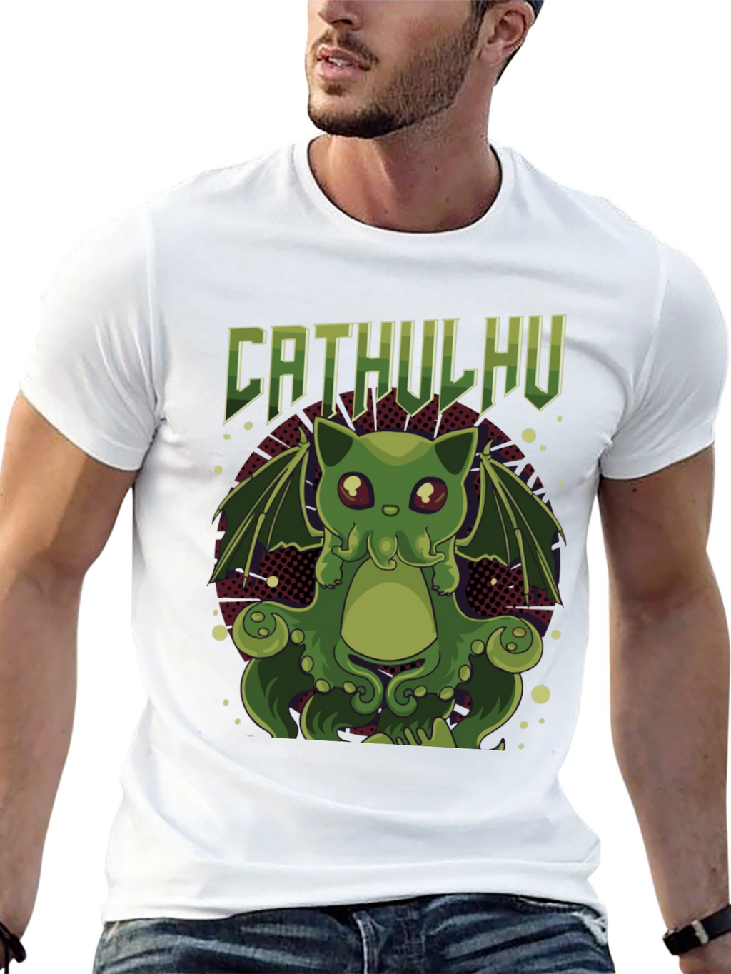 Cathulhu Cat T-Shirt - Geeky Graphic Tee