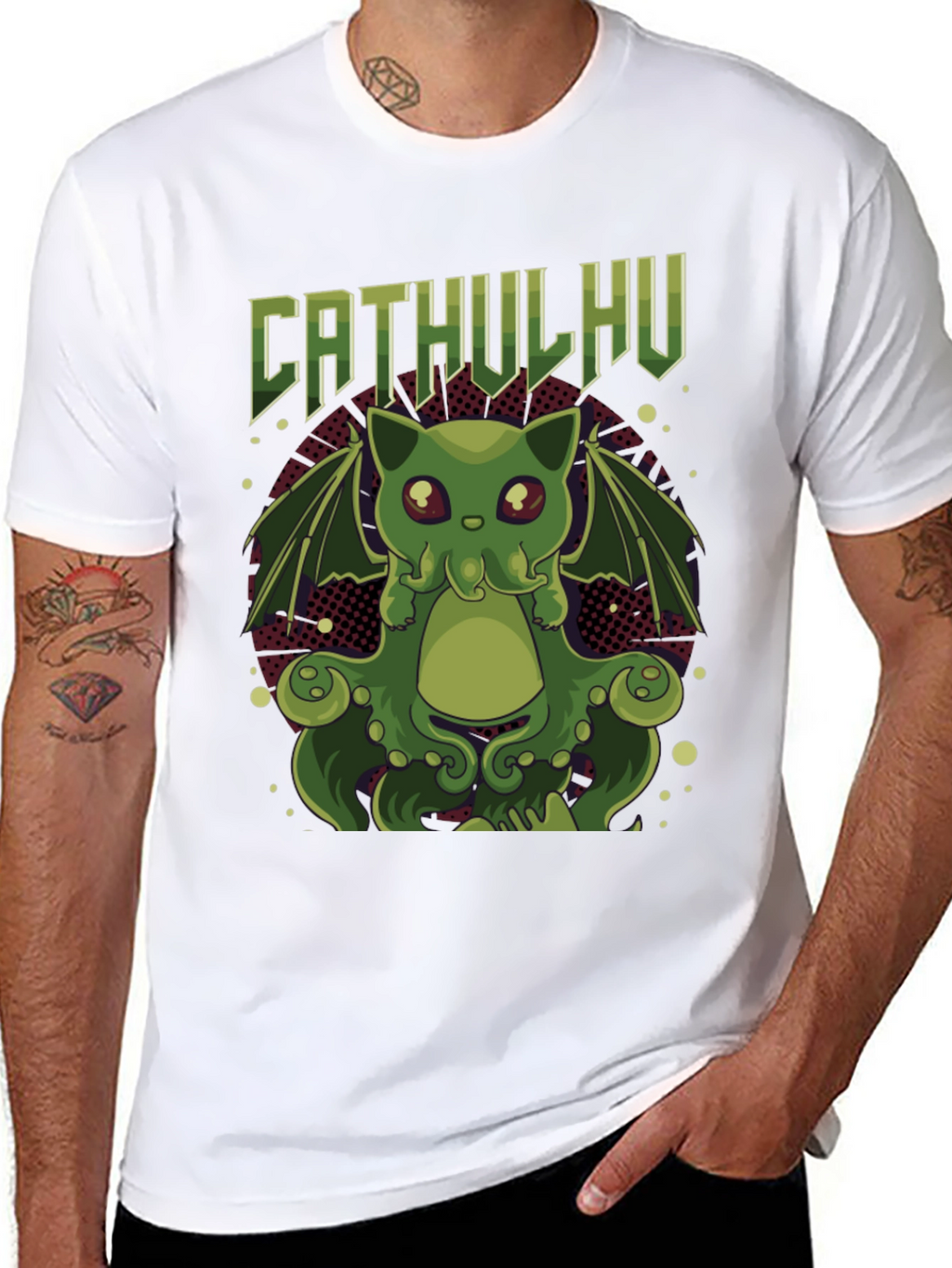 Cathulhu Cat T-Shirt - Geeky Graphic Tee