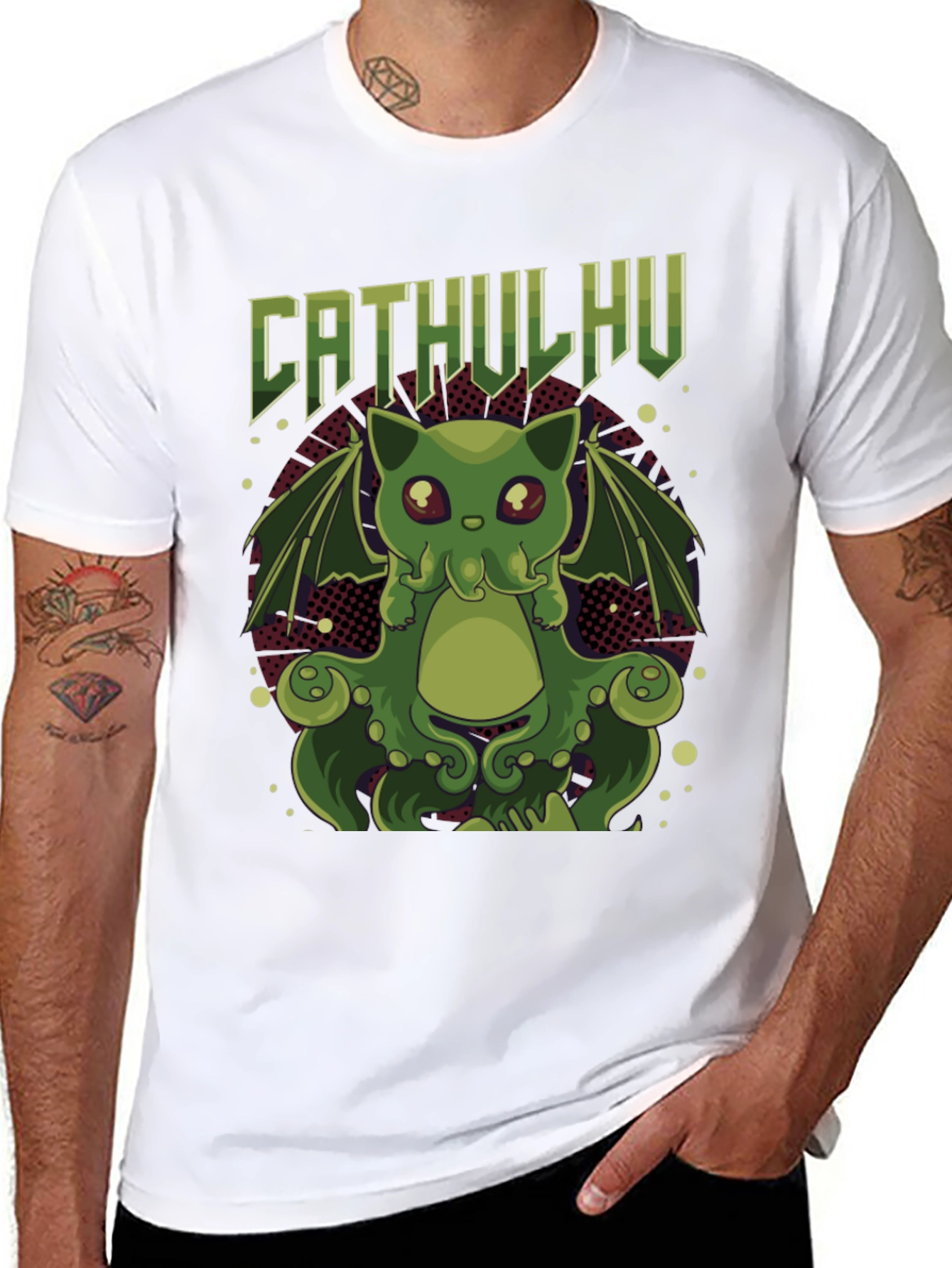 Cathulhu Cat T-Shirt - Geeky Graphic Tee