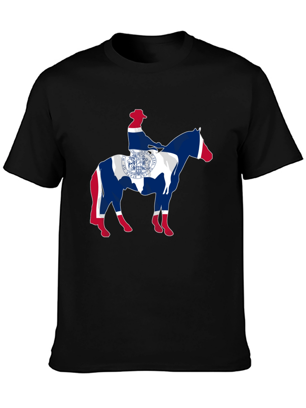 Wyoming State Flag Cowboy T-Shirt