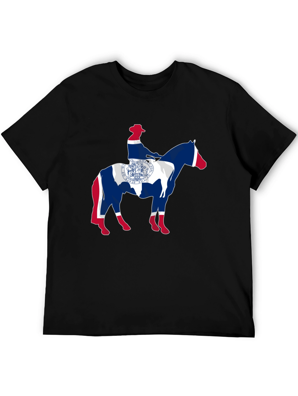 Wyoming State Flag Cowboy T-Shirt