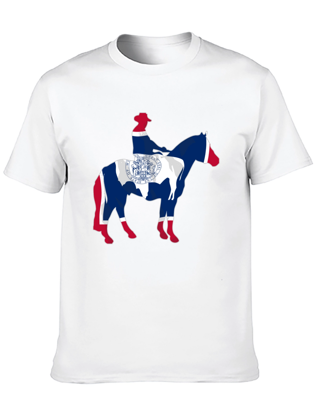 Wyoming State Flag Cowboy T-Shirt