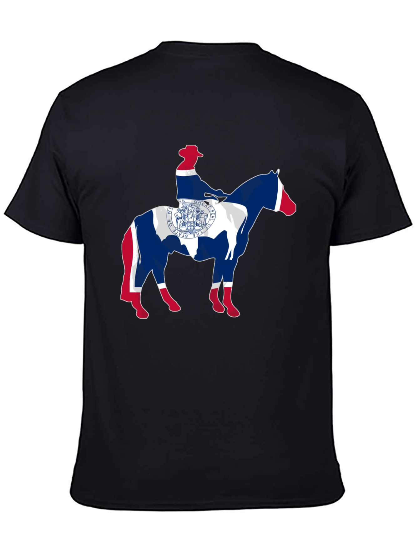 Wyoming State Flag Cowboy T-Shirt