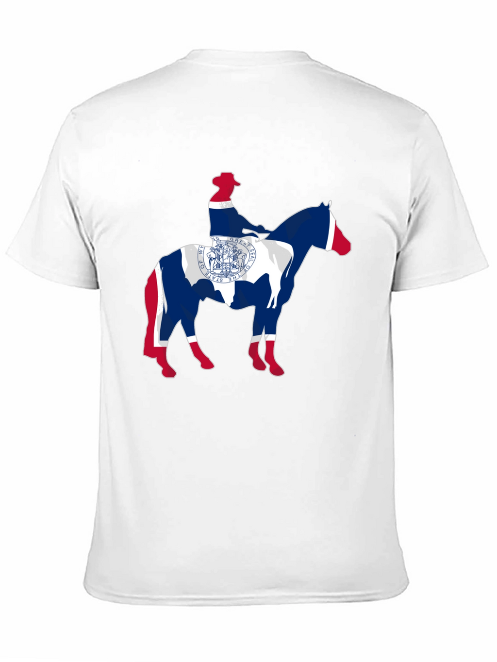Wyoming State Flag Cowboy T-Shirt