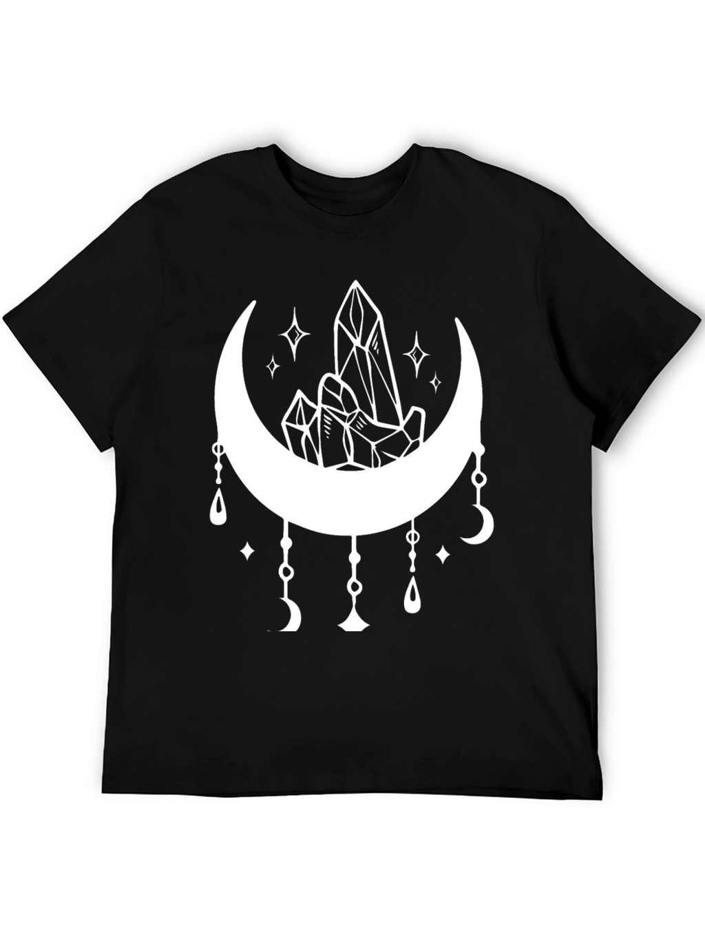 Crystals and Moon Graphic T-Shirt