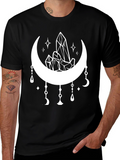 Crystals and Moon Graphic T-Shirt