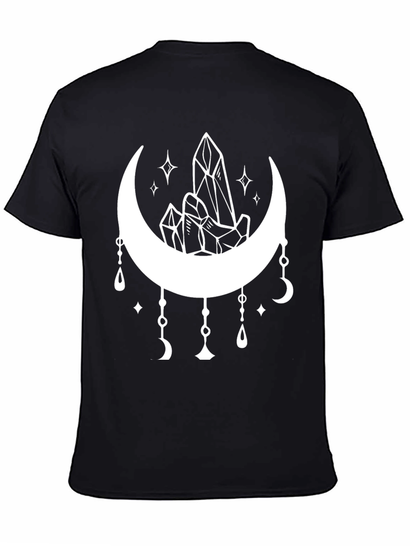 Crystals and Moon Graphic T-Shirt