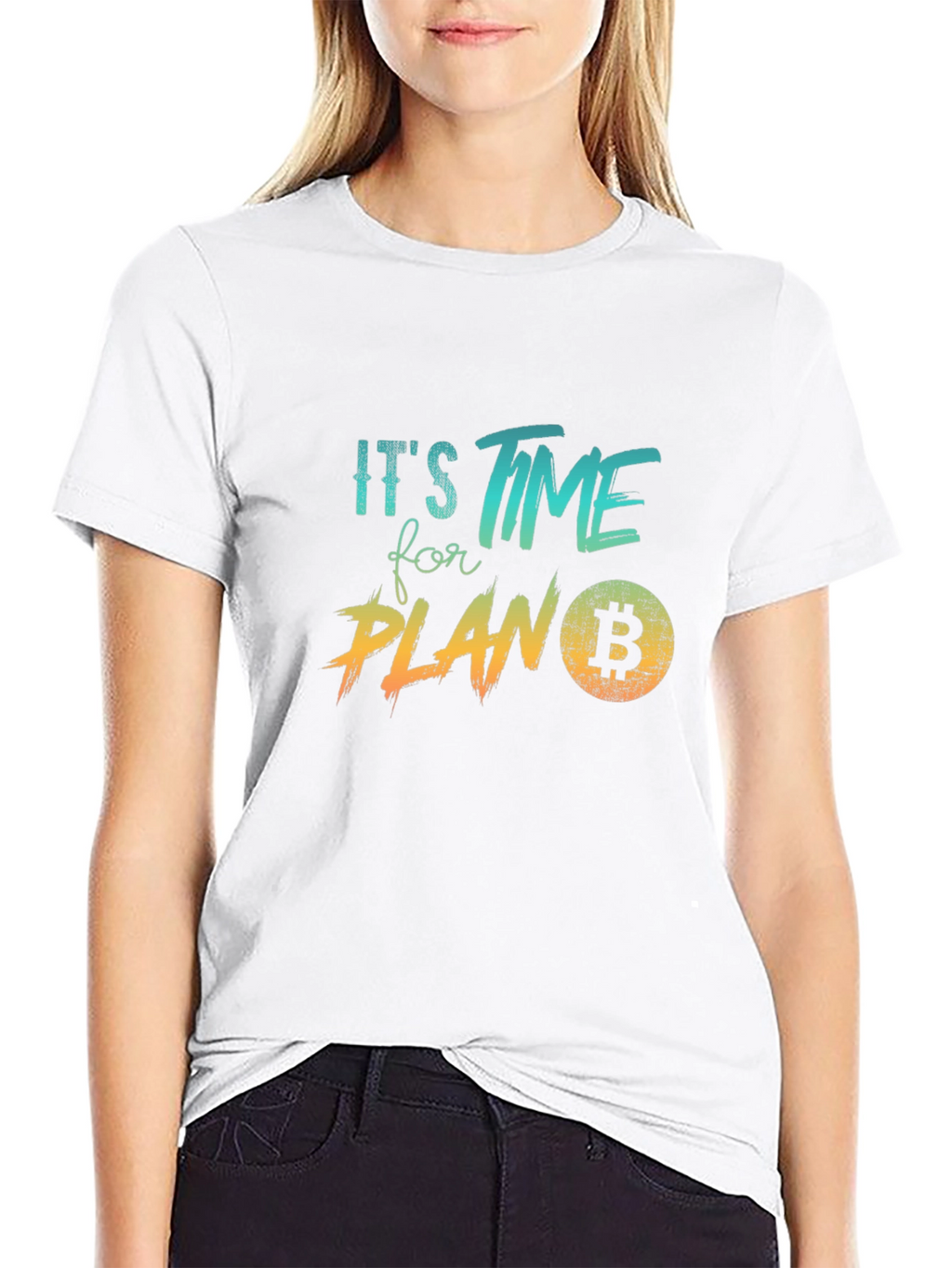 Bitcoin Plan B Black Graphic Tee