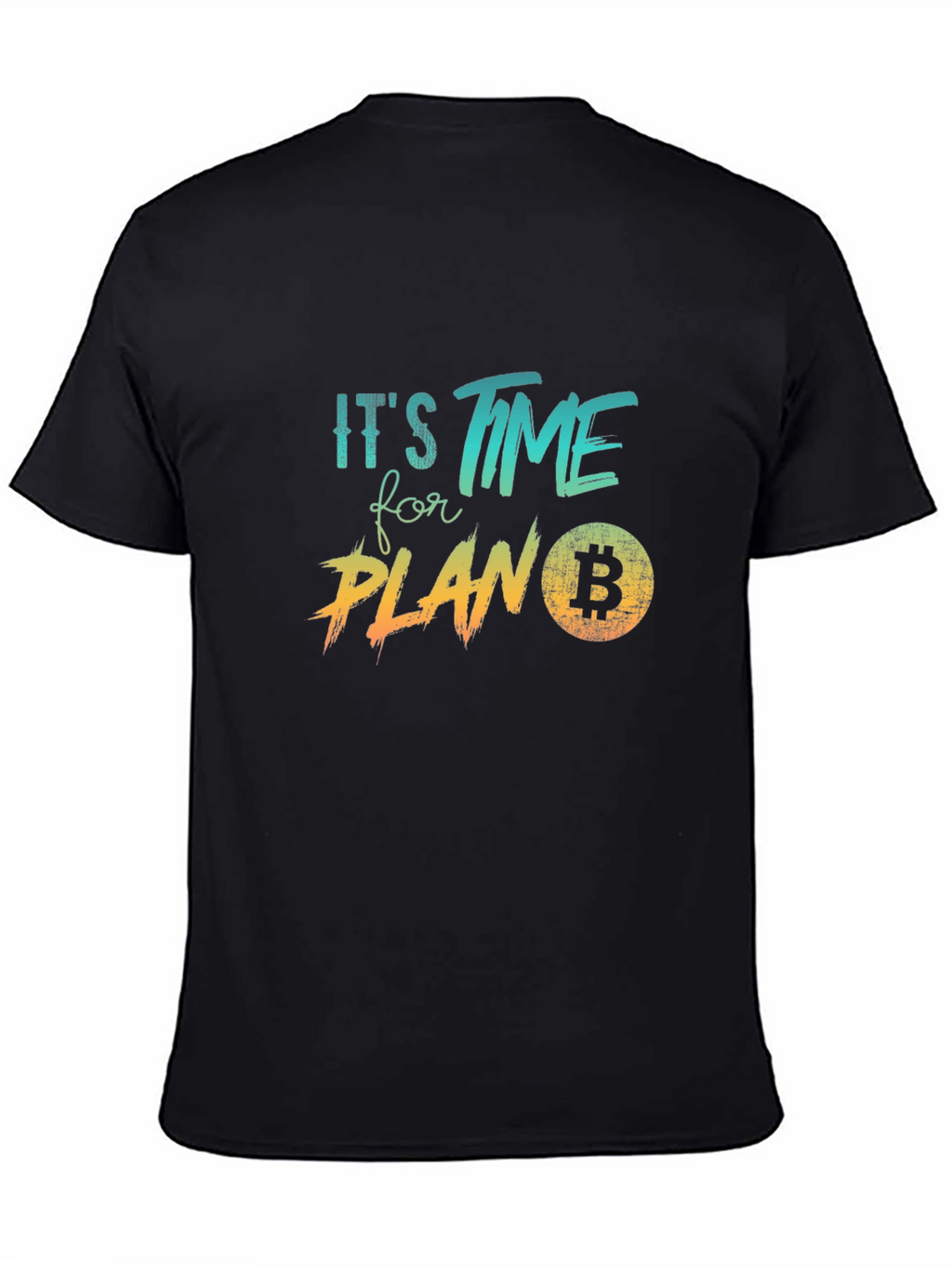 Bitcoin Plan B Black Graphic Tee