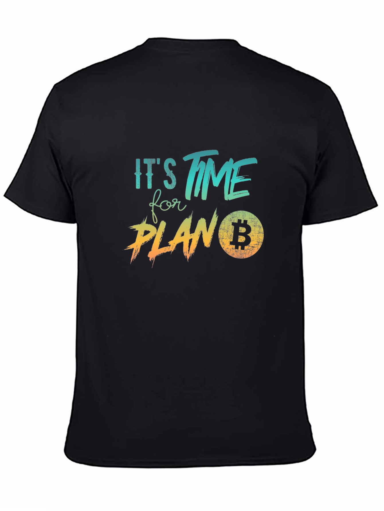 Bitcoin Plan B Black Graphic Tee