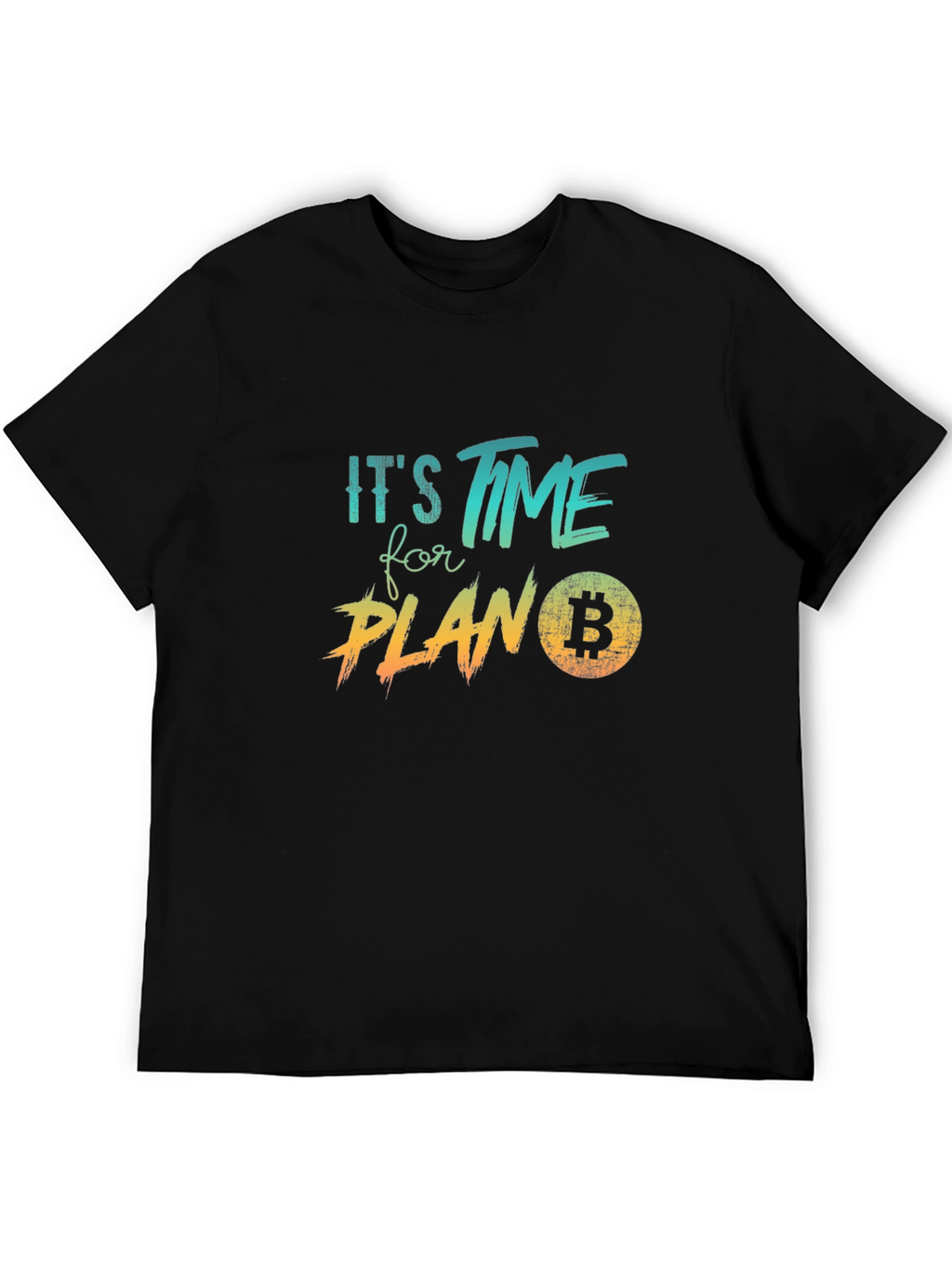 Bitcoin Plan B Black Graphic Tee