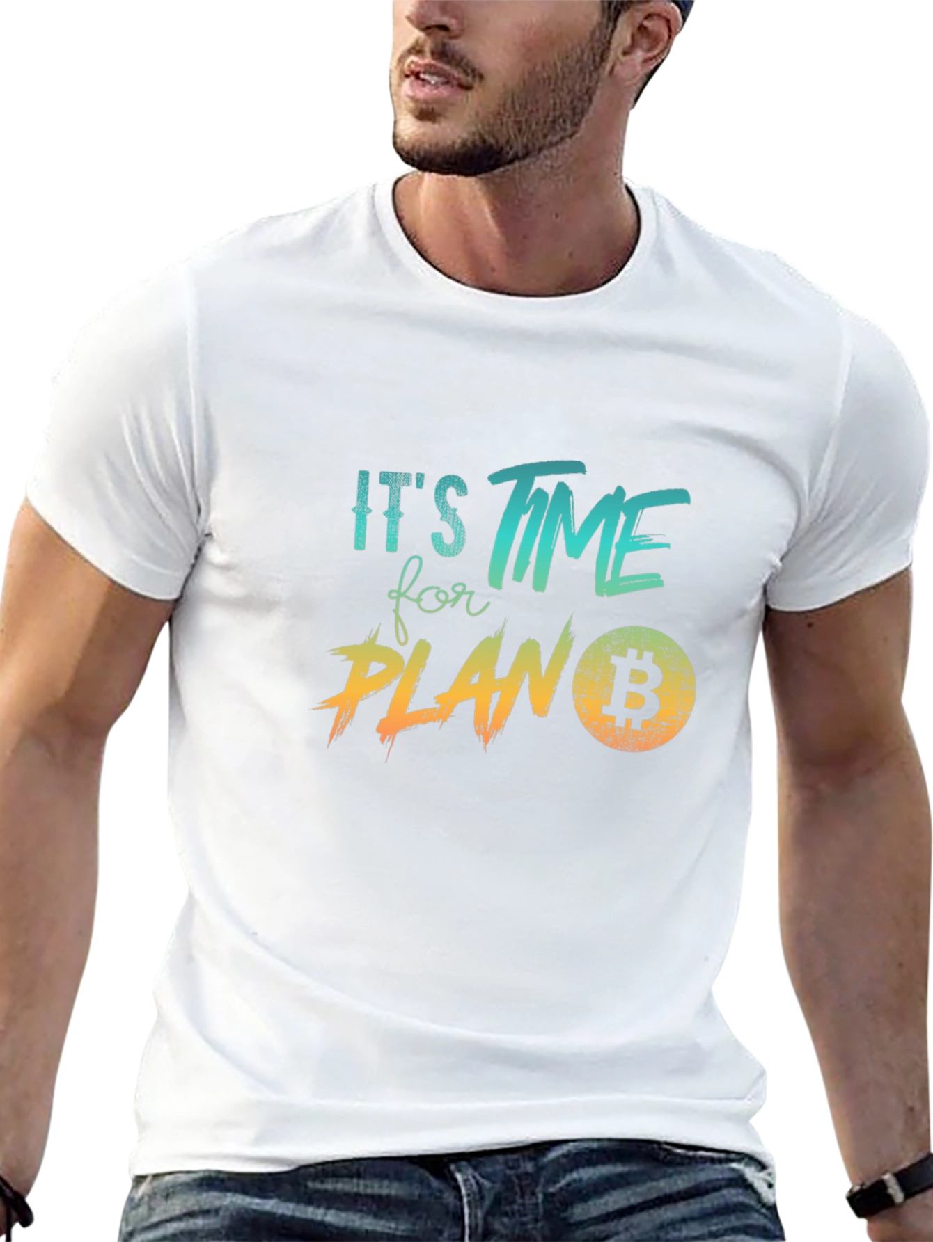 Bitcoin Plan B Black Graphic Tee