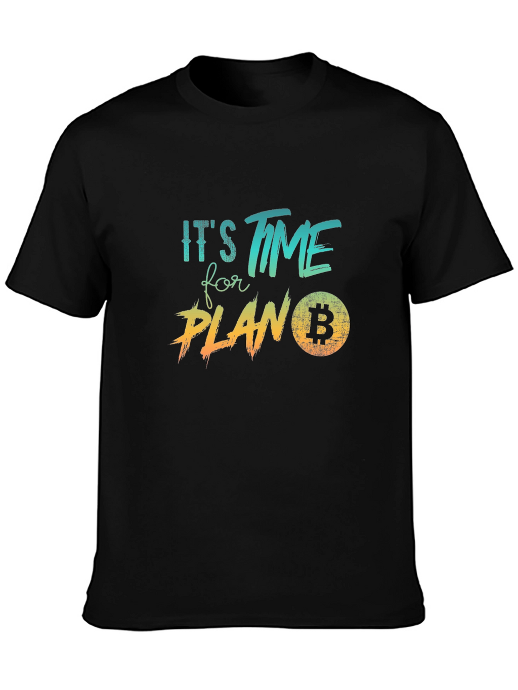 Bitcoin Plan B Black Graphic Tee
