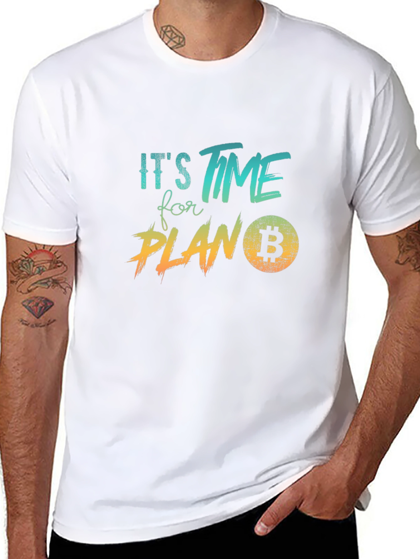 Bitcoin Plan B Black Graphic Tee