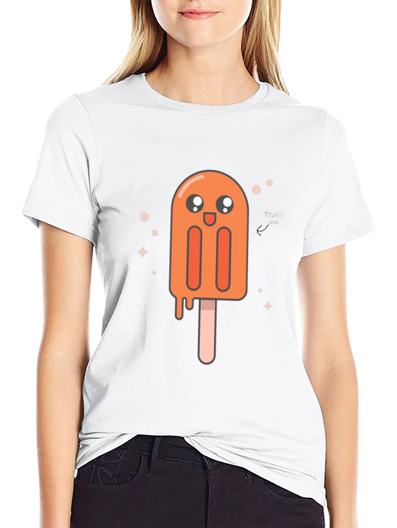 Cute Popsicle Graphic Tee - Black Unisex T-Shirt