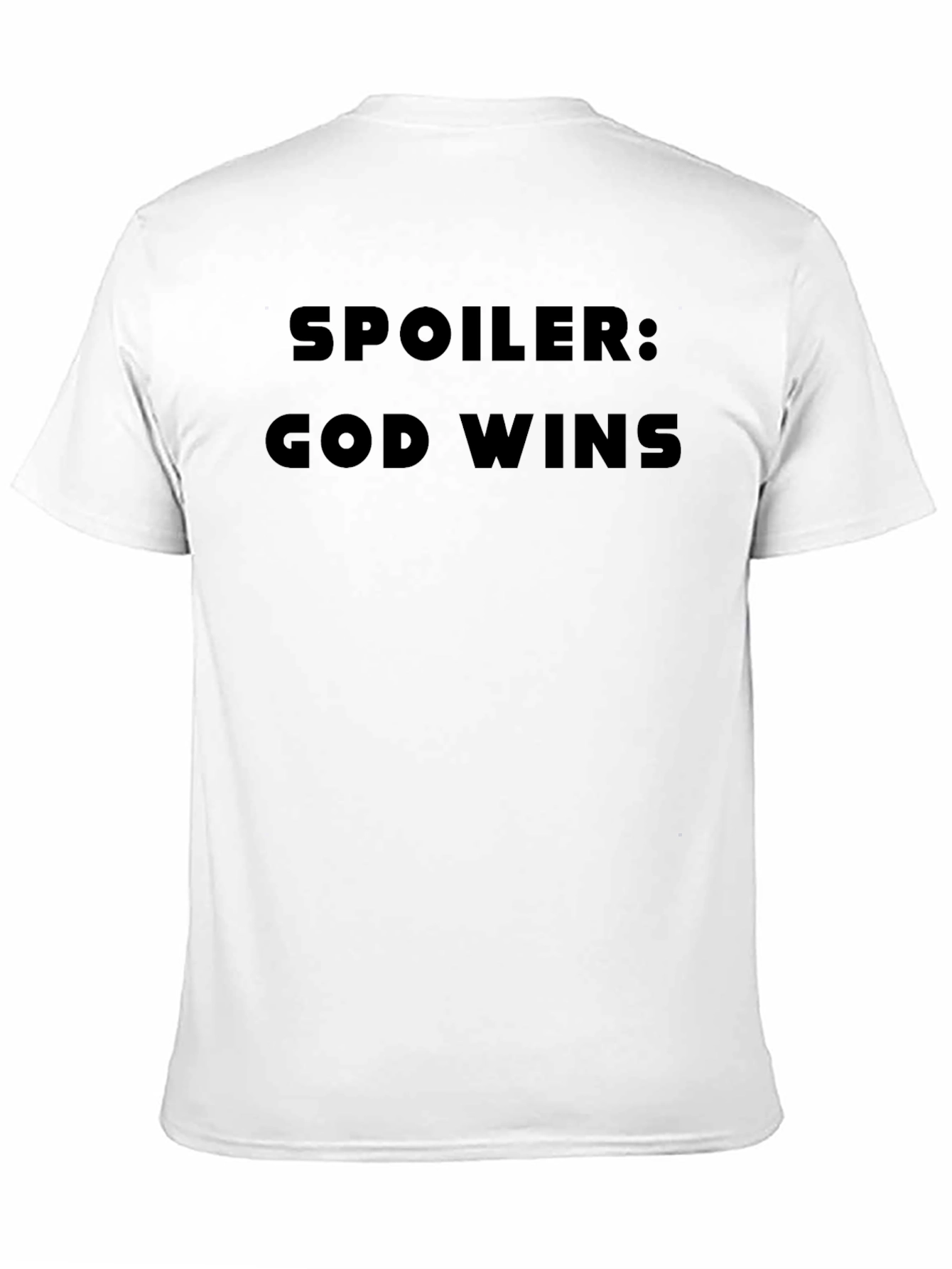 Spoiler God Wins Black T-Shirt