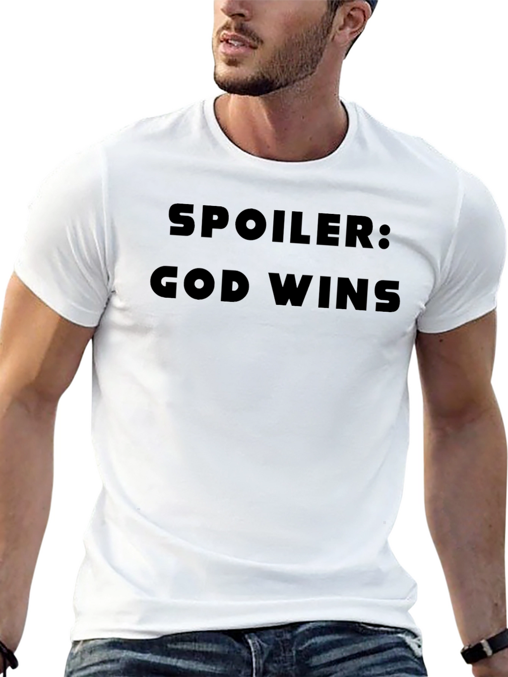Spoiler God Wins Black T-Shirt