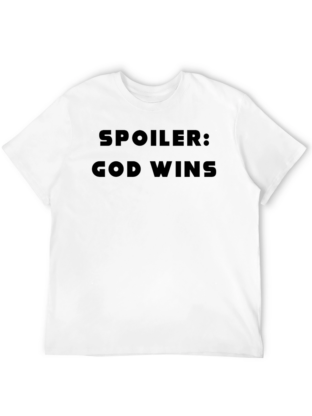 Spoiler God Wins Black T-Shirt