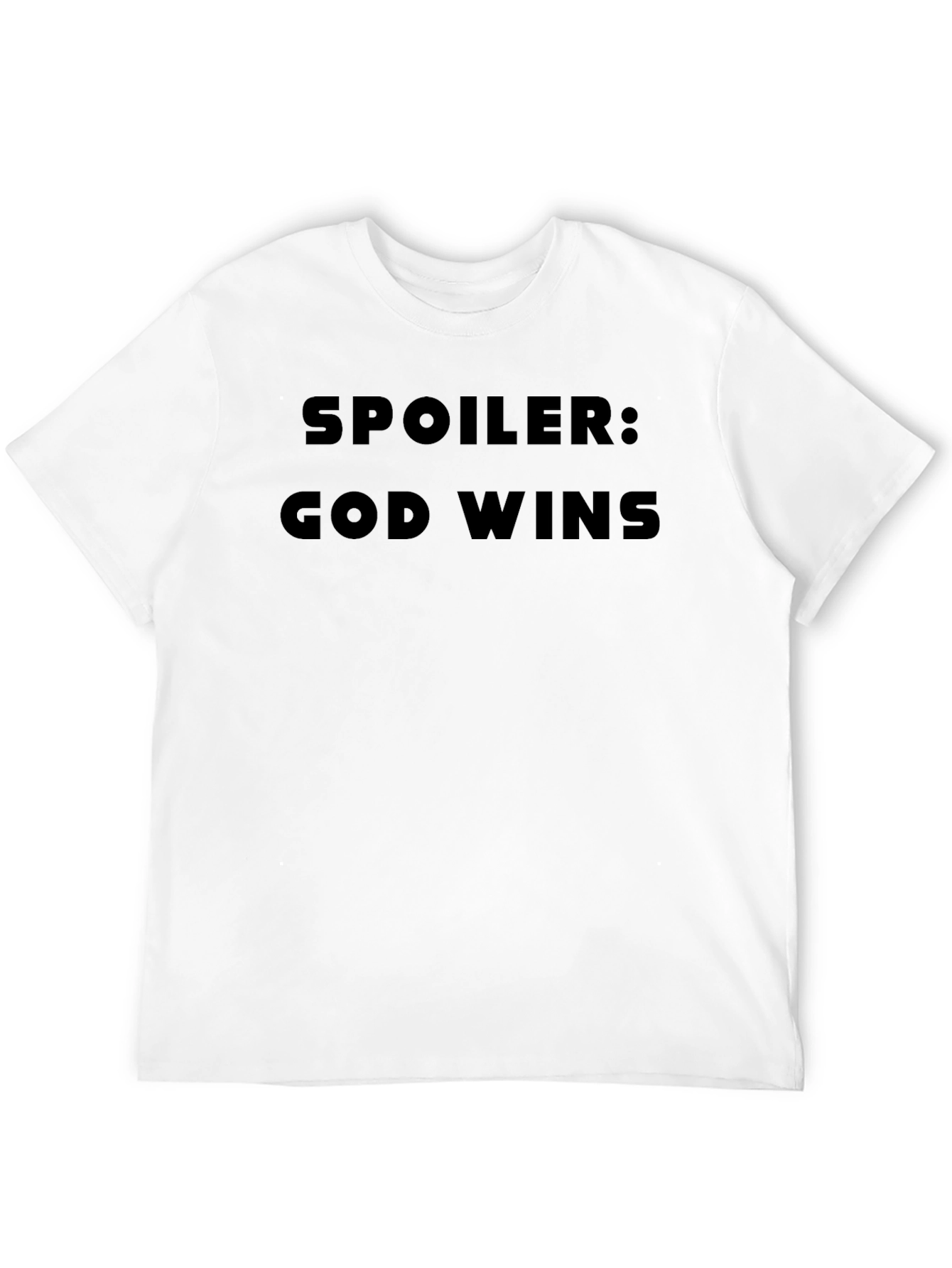 Spoiler God Wins Black T-Shirt