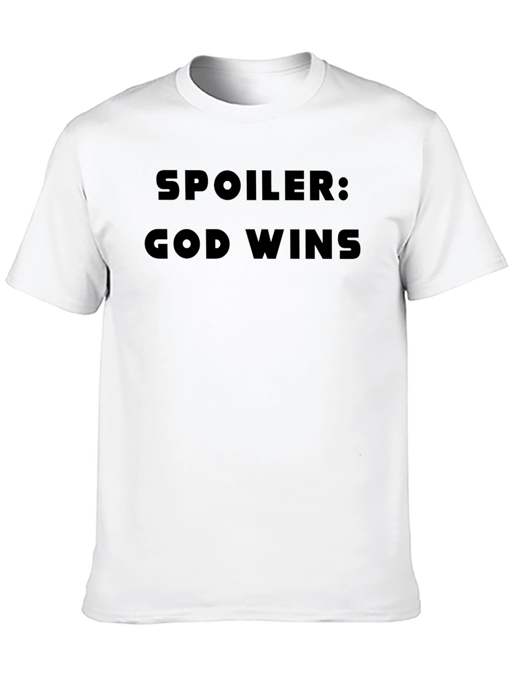 Spoiler God Wins Black T-Shirt