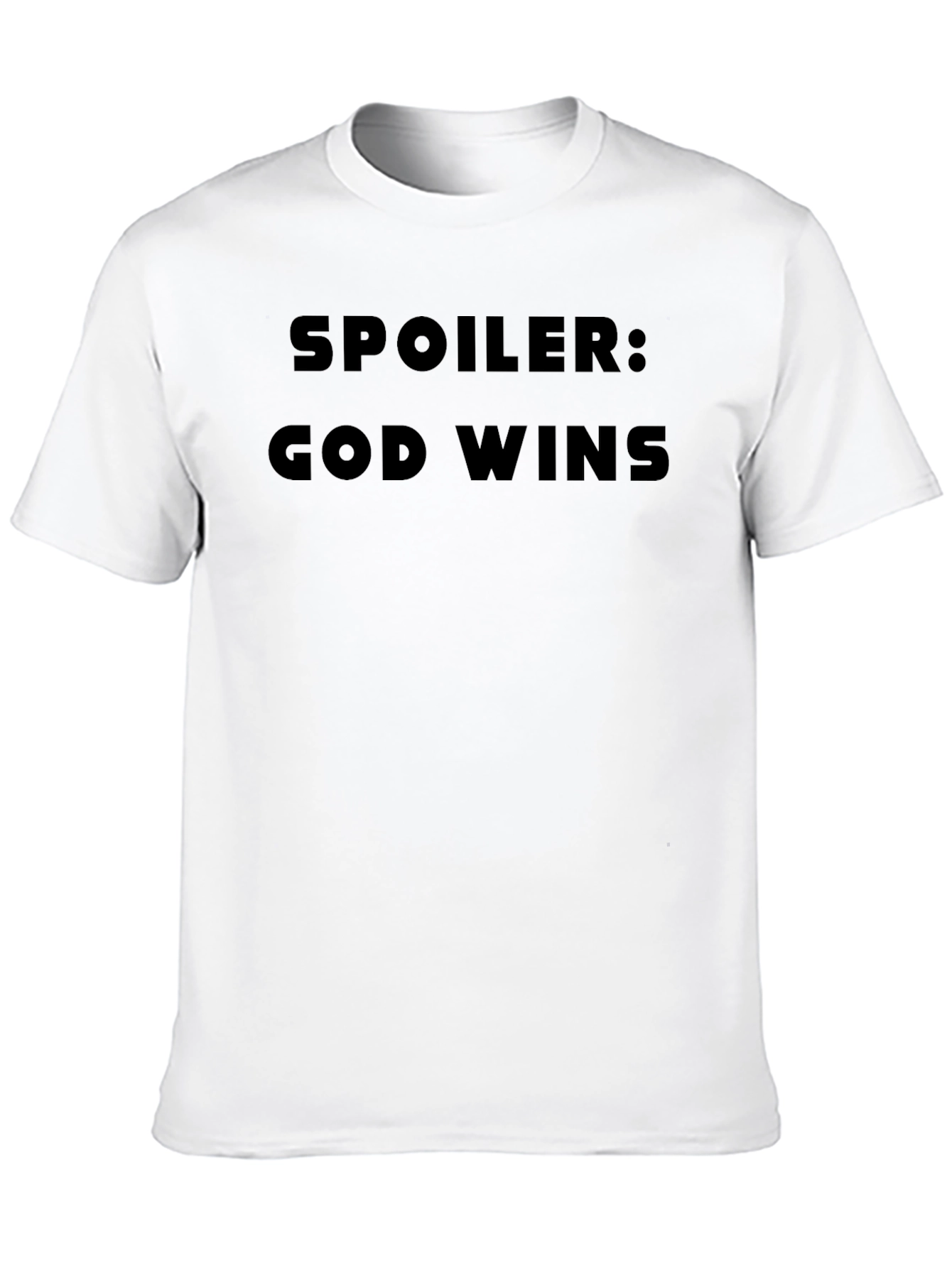 Spoiler God Wins Black T-Shirt