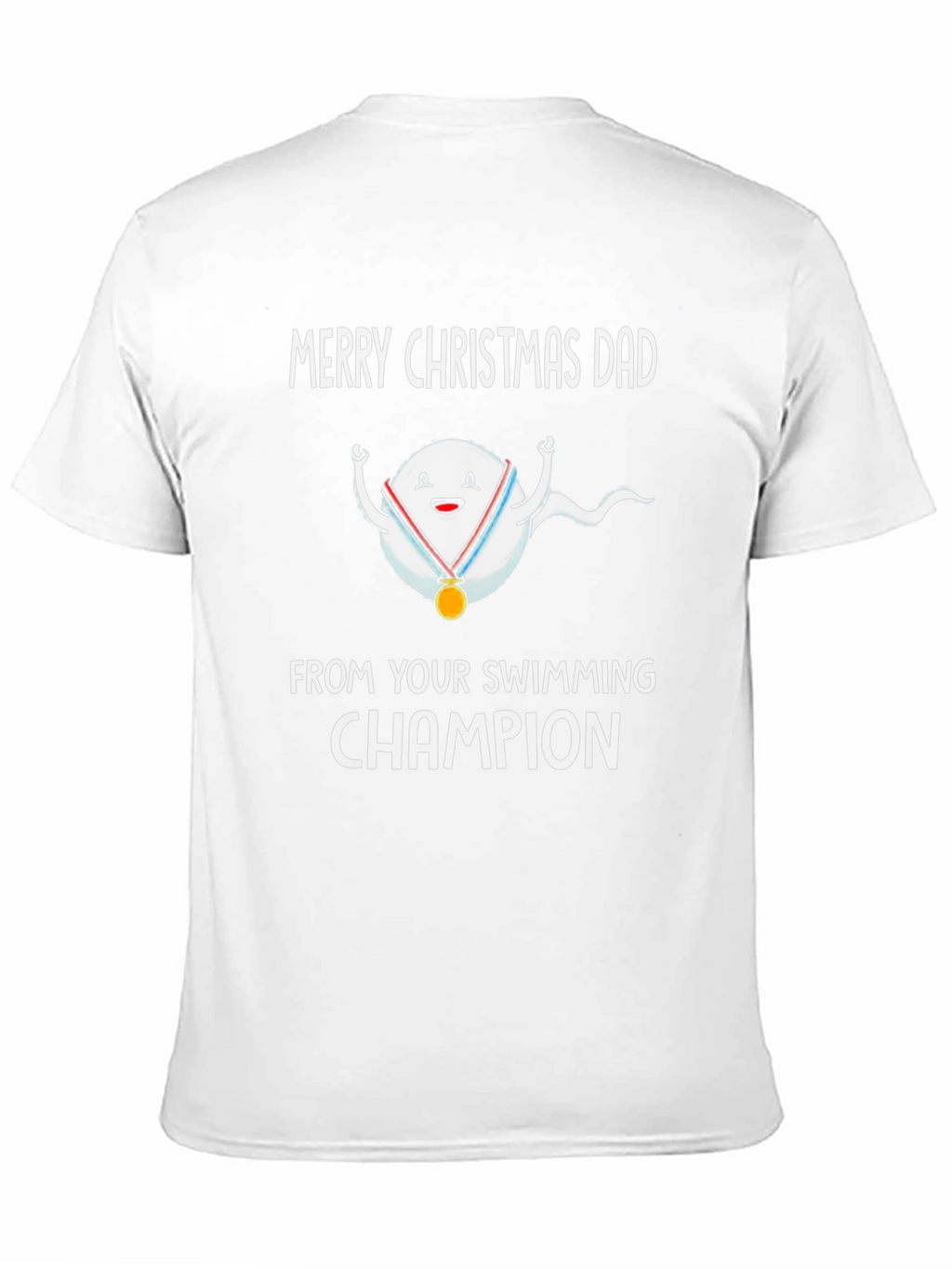 Funny Christmas Dad Swimming Champion T-Shirt