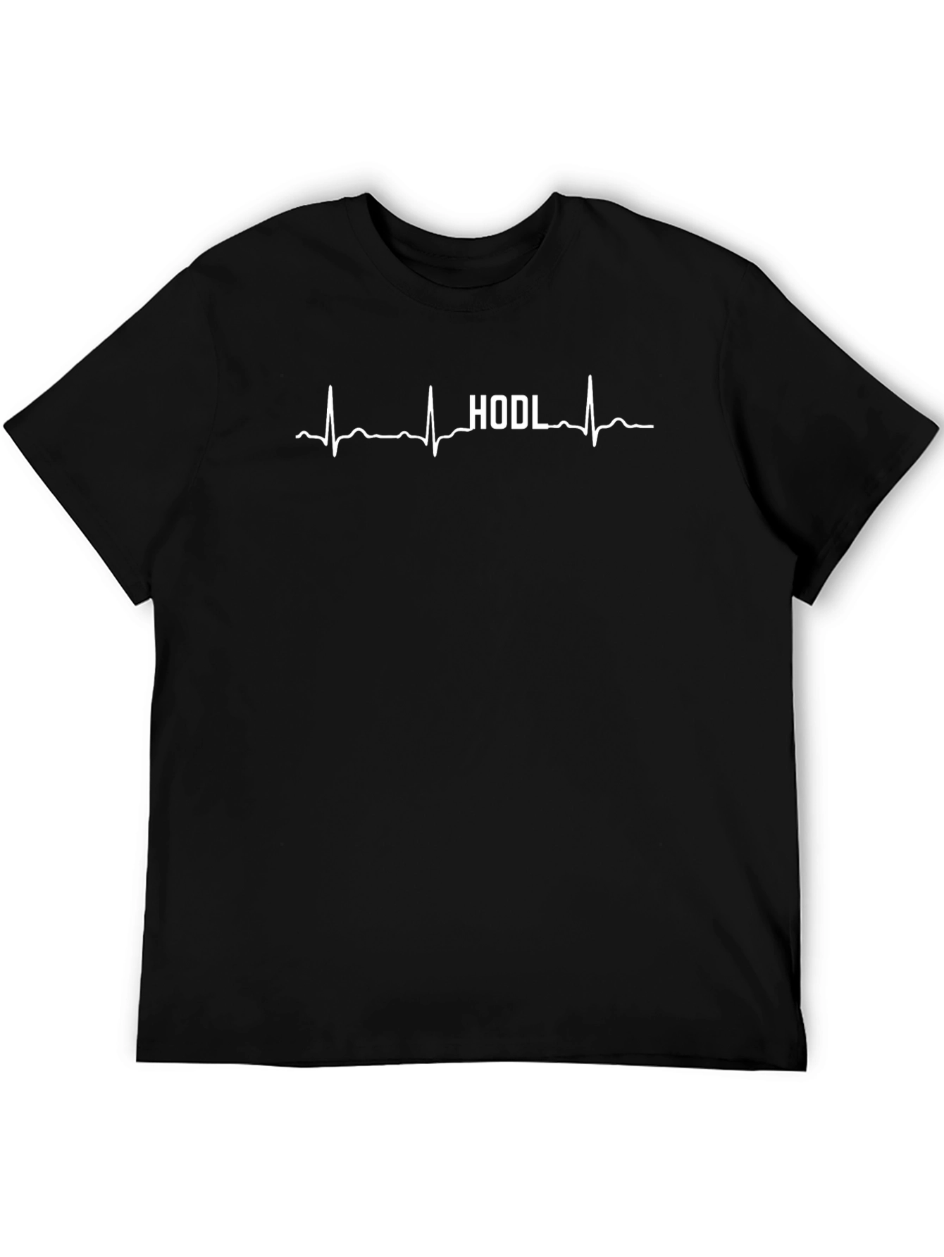 HODL Crypto Heartbeat T-Shirt - Black