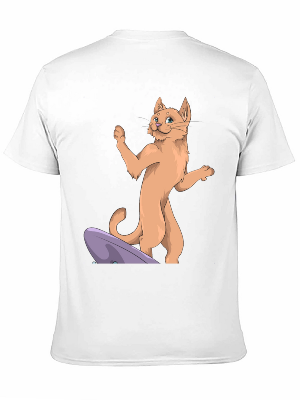 Cat Skateboard T-Shirt - Cool Cartoon Tee